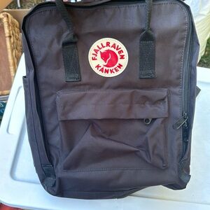 Fjallraven black backpack great condition